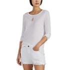 Atm Anthony Thomas Melillo Women's Dot-motif Cotton Long-sleeve T-shirt - White