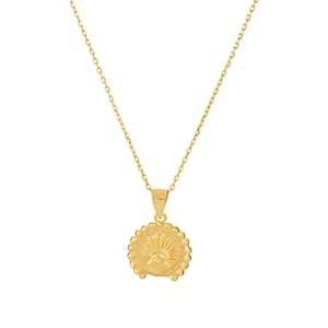 Anni Lu Women's Love Seeks Pendant Necklace - Gold
