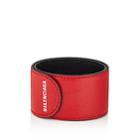 Balenciaga Men's Cycle Leather Wrap Bracelet - Red