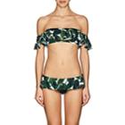 Milly Women's Sirolo Bandeau Bikini Top - Emerald Multi