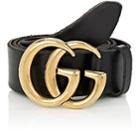 Gucci Men's Gg Buckle Leather Belt - Nero
