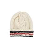 Thom Browne Men's Cable-knit Wool Beanie - White