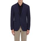 Barneys New York Men's Wool-silk Two-button Sportcoat - Blue