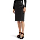 Prada Women's Nappa Leather Pencil Skirt - Black