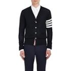 Thom Browne Men's Block-striped Wool Cardigan - Navy