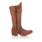 Golden Goose Women's Distressed Leather Knee Boots-brown