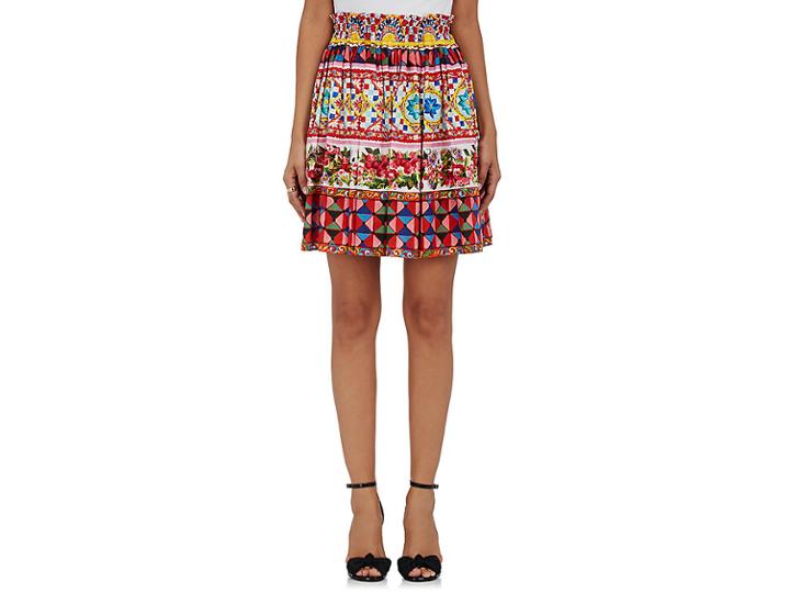 Dolce & Gabbana Women's Cotton A-line Skirt