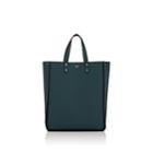 Fontana Milano 1915 Men's Tum Tum Large Leather Tote Bag - Blue