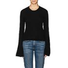 Barneys New York Women's Cashmere Bell-sleeve Sweater - Black