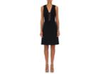 Narciso Rodriguez Women's Leather-trimmed Wool Sheath Dress