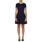Lisa Perry Women's Wow Compact Knit Fit & Flare Dress-navy