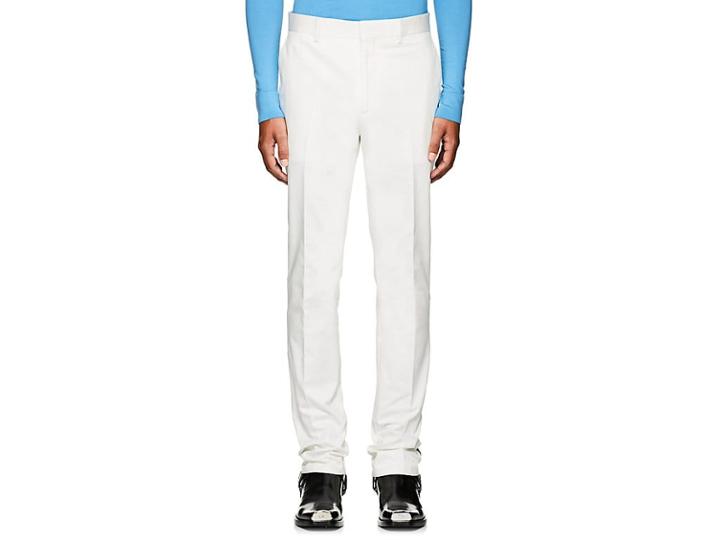 Calvin Klein 205w39nyc Men's Striped Tech-twill Flat-front Trousers