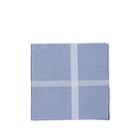 Simonnot Godard Men's Striped-border Cotton Pocket Square - Blue