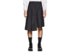 Thom Browne Men's Pleated Wool-mohair Skirt