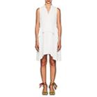Derek Lam 10 Crosby Women's Tiered Crepe Dress-white