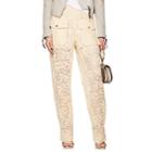Chlo Women's Floral-lace Baggy Trousers-cream