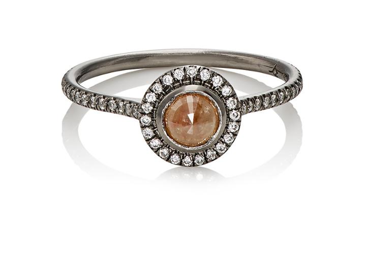 Zoe Women's Opaque Brown Diamond Ring