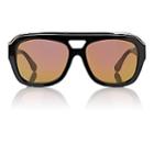 Dax Gabler Women's No04 Sunglasses-shiny Black-rosegold Lens