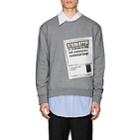 Maison Margiela Men's Stereotype Cotton Sweatshirt-gray