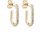 Carbon & Hyde Women's Mini Pin Hoop Earrings-gold