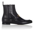Gucci Women's Bit-detail Leather Ankle Boots - Black