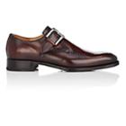 Harris Men's Stitch-detail Monk-strap Shoes-brown