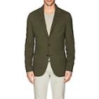 Loro Piana Men's Cotton-blend Piqu Three-button Sportcoat-olive