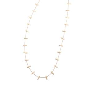 Jennifer Meyer Women's Cross Bar Necklace - Rose Gold