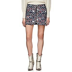 Isabel Marant Toile Women's Marily Reversible Linen Miniskirt - Navy