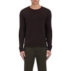 Vince. Men's Striped Wool-cashmere Sweater-charcoal