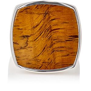Tom Wood Women's Square-faced Signet Ring-silver