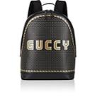 Gucci Men's Guccy Medium Leather Backpack - Black