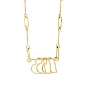 Brent Neale Women's Textured Gold Pendant Necklace-gold