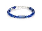 Caputo & Co Men's Lapis Lazuli Beaded Bracelet