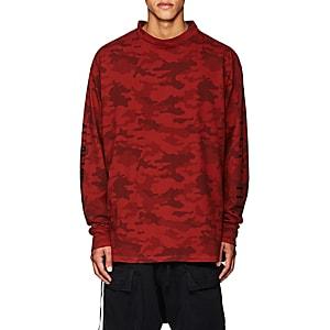Ben Taverniti Unravel Project Men's Pa-graphic Camouflage T-shirt-red