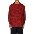 Ben Taverniti Unravel Project Men's Pa-graphic Camouflage T-shirt-red