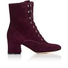 Gianvito Rossi Women's Mackay Suede Ankle Boots-prune