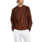 Theory Men's Tech-twill Bomber Jacket - Brown