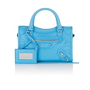 Balenciaga Women's Arena Leather Classic City Mini Bag-blue