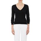 Barneys New York Women's Silk-cashmere V-neck Sweater - Black