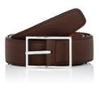 Simonnot Godard Men's Reversible Leather Belt-med. Brown