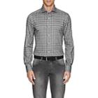 Isaia Men's Checked Brushed Cotton Shirt-gray