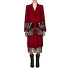 Fendi Women's Fur-pocket Melton Coat-red
