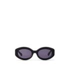 Karen Walker Women's Bishop Sunglasses - Black, Teal Tint