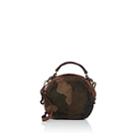 Campomaggi Women's Leather-trimmed Canvas Circle Bag - Brown