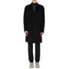 Theory Men's Brushed Cashmere Flannel Topcoat-black