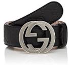 Gucci Men's Signature Leather Belt - Black