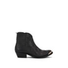 Golden Goose Women's Young Snakeskin Ankle Boots - Black
