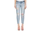 Moussy Women's Creston Distressed Tapered Jeans