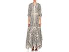 Altuzarra Women's Tamourine Floral- & Leopard-print Silk Dress